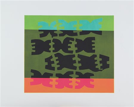 Giuseppe Capogrossi (Roma, 1900 - 1972) Quarz 10, 1970 Litografia su carta...