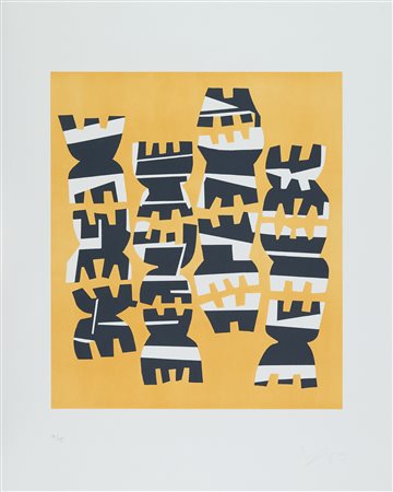 Giuseppe Capogrossi (Roma, 1900 - 1972) Quarz 10, 1970 Litografia su carta...