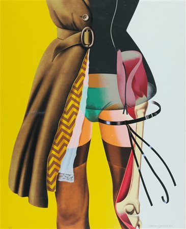 Allen Jones (Southampton, 1937) Cut a way, 1976 Serigrafia su carta cm....