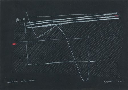 Bice Lazzari (Venezia, 1900 - Roma, 1981) Momenti nello spazio, 1981 Pastello...