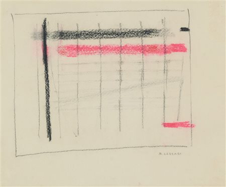 Bice Lazzari (Venezia, 1900 - Roma, 1981) Senza titolo, 1979 Carboncino e...