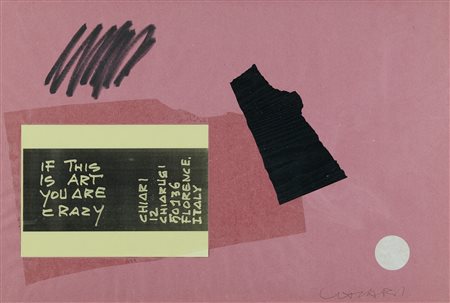 Giuseppe Chiari (Firenze, 1926 - 2007) If this is art..., 2001 Tecnica mista...