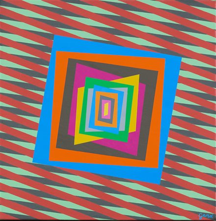 Ferruccio Gard (Vestigne (To), 1940 - ) Cromostruttura, 1971 Acrilico su tela...