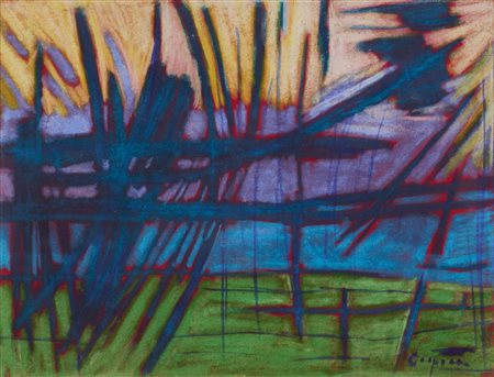 Antonio Corpora (Tunisi, 1909 - Roma, 2004) Senza titolo, 1972 Pastello a...