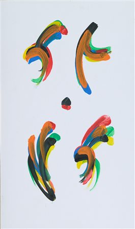 Nelio Sonego (Sion, 1955) Senza titolo, 2000 Olio su carta intelata cm. 50x30...