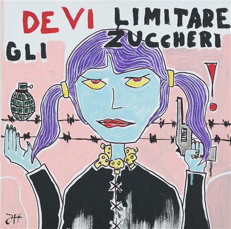 Filippo Biagioli (Pistoia, 1975) Alice Bambina felice odia gli zuccheri, 2022...