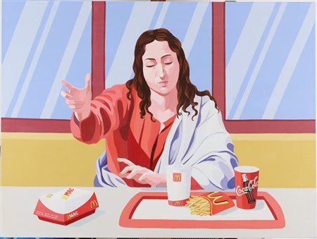 Giuseppe Veneziano (Mazzarino (CL), 1944) Mc Emmaus, 2010 Acrilico su tela...