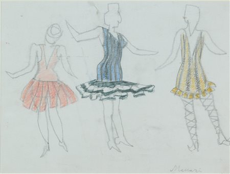 Mino Maccari (Siena, 1898 - Roma, 1989) Senza titolo, anni '60 Tecnica mista...