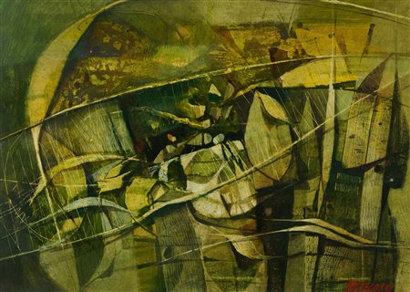 Giuseppe De Gregorio (Spoleto, 1920 - 2007) Trappole marine ed alghe, 1979...