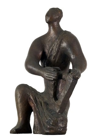 Bruno Giorgi (Mococa , 1905 - Rio de Janeiro, 1993) Musico Fusione in bronzo...