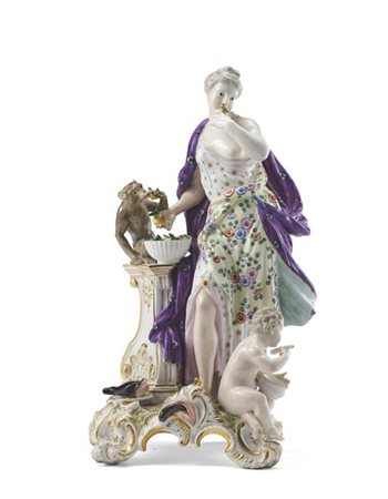Manifattura di Meissen, secolo XIX, da un modello di J. F. Eberlein del 1745. "