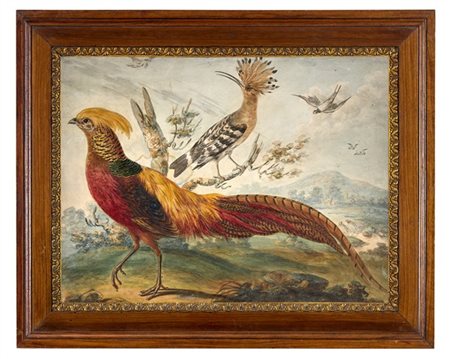 Arte del secolo XIX

"Composizione raffigurante volatili" 
acquerello su carta