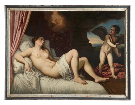 Da Tiziano, scuola della fine del secolo XVII - inizio del secolo XVIII

"Danae