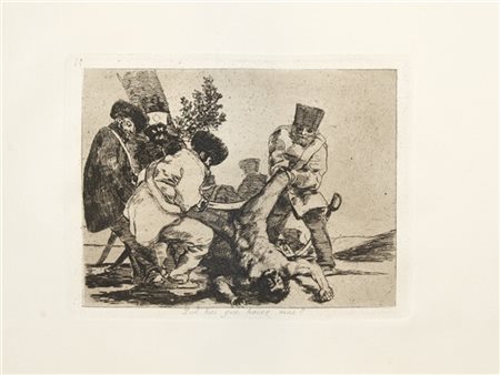 Francisco Josè Goya y Lucientes "Qué hai que hacer mas?", dalla serie "Los desas
