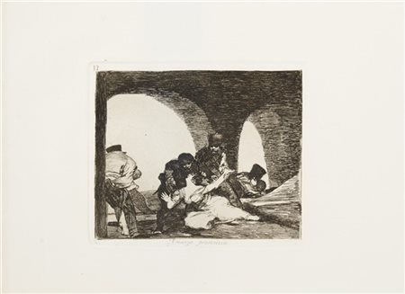 Francisco Josè Goya y Lucientes "Amarga presencia", dalla serie "Los desastres d