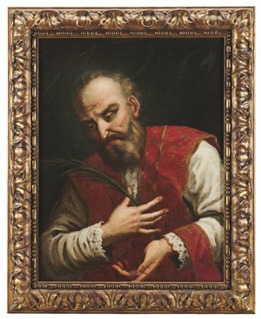 Scuola veneta del secolo XVIII

"Santo martire"
olio su tela (cm 50x44)
in corn