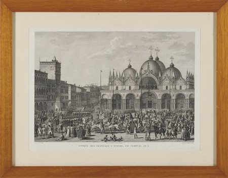 Lotto composto da un'acquaforte di J. Duplessis-Bertaux 