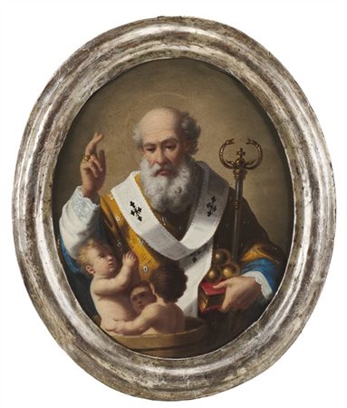 Scuola napoletana della fine del secolo XVIII

"San Nicola da Bari"
olio su las