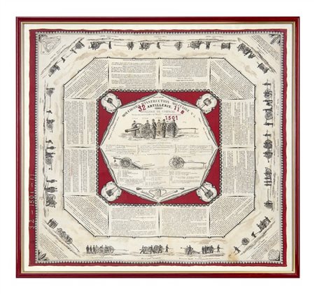 Due Mouchoir d'instruction militaire. Rispettivamente n°5 e n°9. III Repubblica