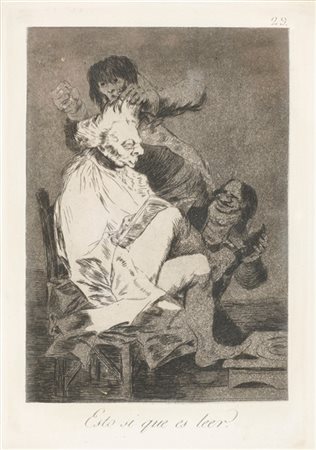 Francisco Josè Goya y Lucientes 'Esto si que es leer'', dalla serie ''Los Capric