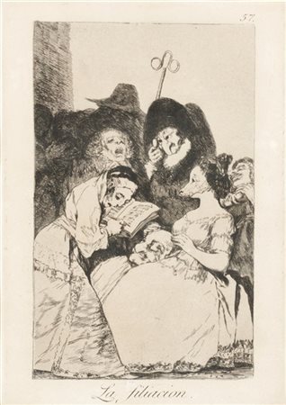 Francisco Josè Goya y Lucientes 'La Filiacion'', dalla serie ''Los Caprichos''
a