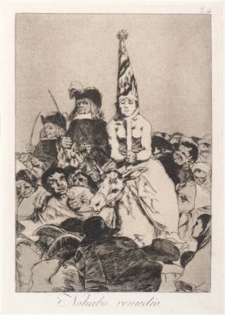 Francisco Josè Goya y Lucientes 'Nohubo remedio'', dalla serie ''Los Caprichos''