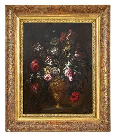 Seguace di Francesco Caldei del secolo XVIII

"Vaso di fiori"
olio su tela (cm