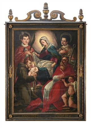 Scuola dell'Italia centrale del secolo XVIII

"Madonna con Bambino e santi"
oli