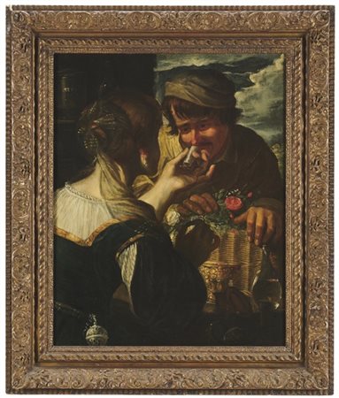 Scuola del secolo XVIII

"La venditrice di profumi"
olio su tavola parchettata