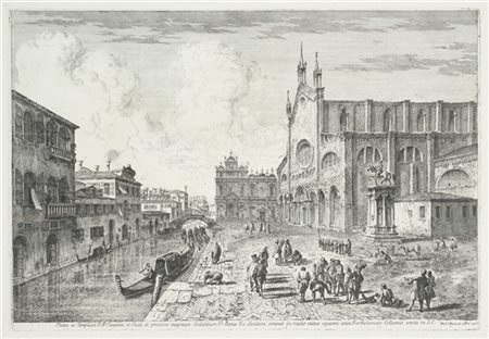 Michele Marieschi "Campo SS. Giovanni e Paolo", dalla serie "Magnificentiores Se