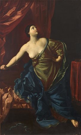 Da Guido Reni, scuola del secolo XIX

"Lucrezia Romana"
olio su tela (cm 218x13