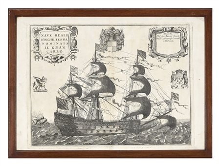 VINCENZO MARIA CORONELLI "Nave Reale d'Inghilterra, nominata il Gran Carlo"
acqu
