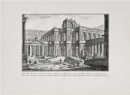 Giovanni Battista Piranesi "Foro antico Romano", dalla serie "Prima Parte di Arc