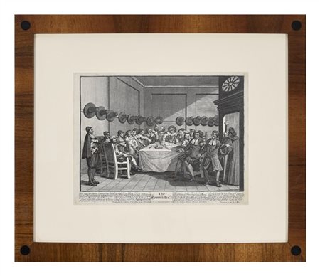 WILLIAM HOGARTH "The Committee"
acquaforte e bulino (mm 265x350 all'impronta)
in