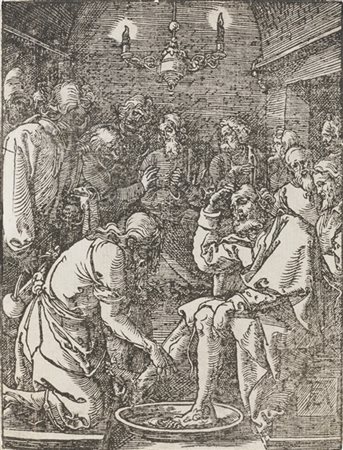 ALBRECHT DÜRER "La lavanda dei piedi", dalla serie "Piccola Passione su legno"
x