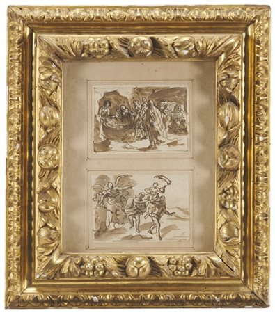 Artista dell'inizio del secolo XVII

Due disegni raffiguranti "Episodi biblici"