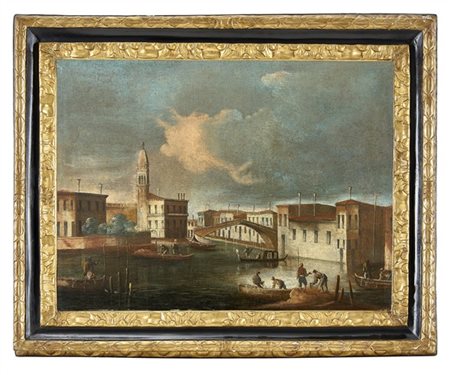 Scuola della seconda metà del secolo XVIII

Coppia di "Vedute veneziane"
olio s