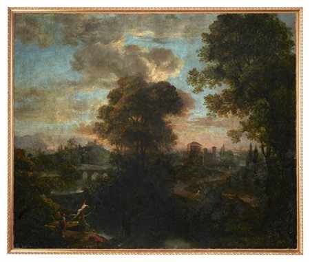 Maestro dell'Italia settentrionale del secolo XVIII

"Paesaggio con giovani al