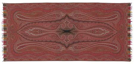 Scialle Kashmir, Francia (Parigi) secolo XIX. Tessuto a mano con telaio jacquar