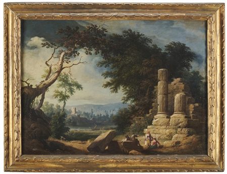 Scuola della fine del secolo XVIII - inizio del secolo XIX

"Paesaggio con figu