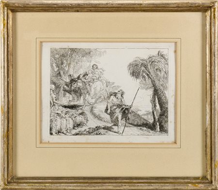 Giandomenico Tiepolo "La Sacra Famiglia scende nel bosco", dalla serie "Idee pit