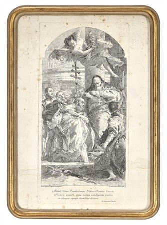 Giandomenico Tiepolo "Battesimo dell'Imperatore Costantino", da un dipinto di Gi