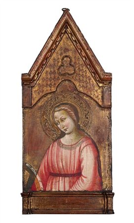 Scuola toscana del secolo XV

"Santa Caterina"
tempera su tavola (cm 70x30,5)
(