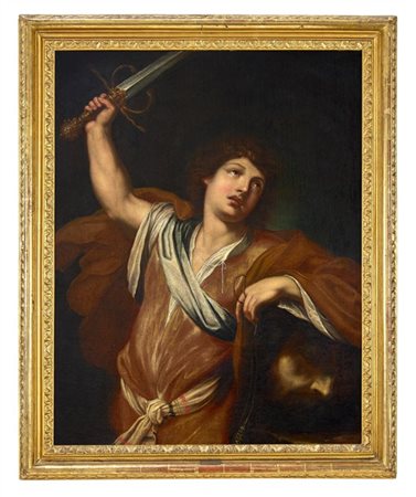 Scuola veneta del secolo XVII

"Davide con la testa di Golia"
olio su tela (cm