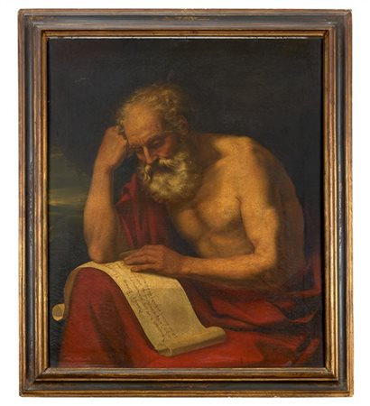 Scuola del secolo XVIII

"San Girolamo"
olio su tela (cm 103x86)
in cornice
(di