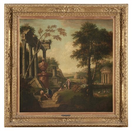 Scuola romana del secolo XVIII

"Capriccio architettonico con rovine e figure"