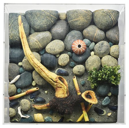 Piero Gilardi (1942 - 2023) VERDE SULLA SPIAGGIA, 2013 poliuretano espanso,...