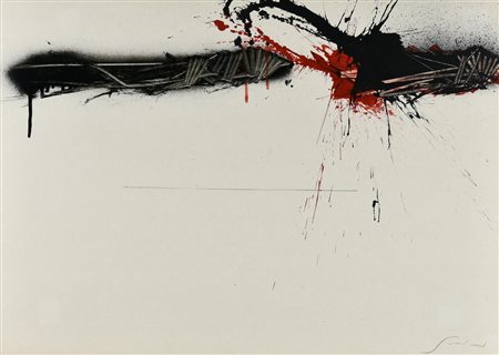 Emilio Scanavino (1922 - 1986) SENZA TITOLO, 1978 acrilico su cartoncino, cm...