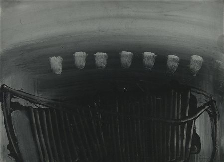 Emilio Scanavino (1922 - 1986) SENZA TITOLO, 1964 olio su cartoncino...