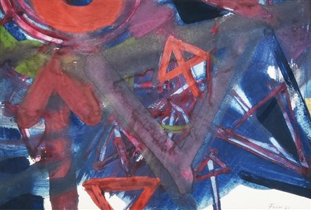 Walter Fusi (1924 - 2013) NEL MONDO DEI SEGNALI, 1961 tecnica mista su...